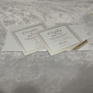 Metal Wedding Card