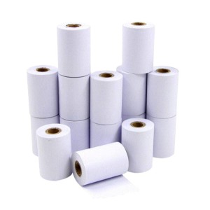Mini Telex Paper Roll, Off-white hue, high caliber