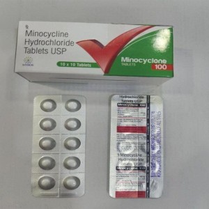 Minocycline 100 mg Antibiotic Tablet, Broad-spectrum