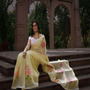Modern Hand Printed Sarees