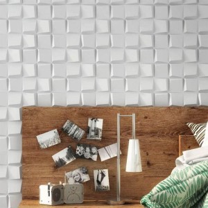 Modular Step 3D Wall Tile, Stepped depth tile relief