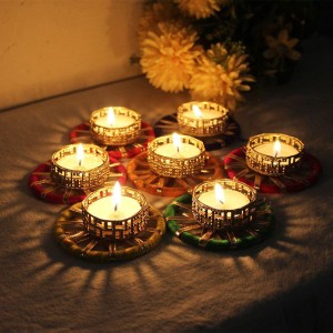 Multicolor Diya Candles