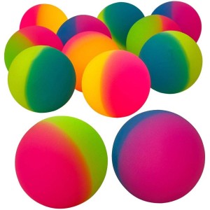Multicolor Rubber Balls, 115 gm approx weight