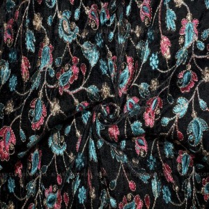 Multicolor Velvet Fabric