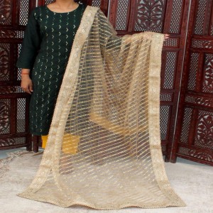 Net Embroidered Dupatta