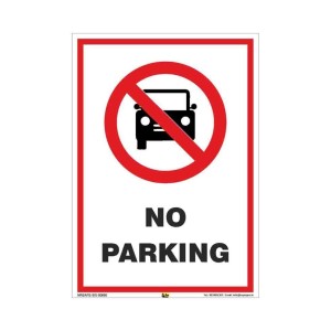 No Parking Sign Board