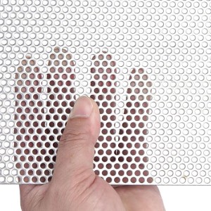 Outdoor SS Perforated Sheet, Large round holes
