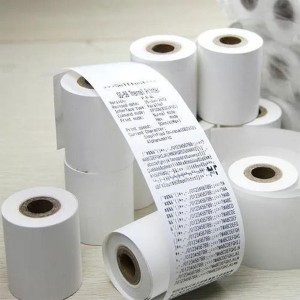 Paper Cash Register Rolls, Plain patterns, white
