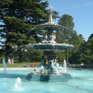 Peacock Water Fountain