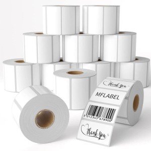 Perforated Barcode Label Roll, Clean, easy tearing