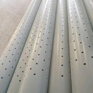 Perforated Pvc Pipe,  6 m length, 75 mm width