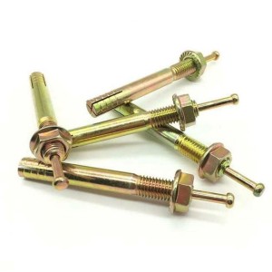 Pin Anchor Fastener, Zinc exterior finish, gold color