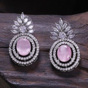 Pink Diamond Earrings