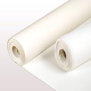 Plain Canvas Paper Roll, White color, 100m length