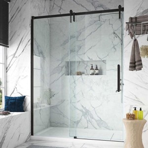 Plain Shower Glass Partition, Home usage, clear colour