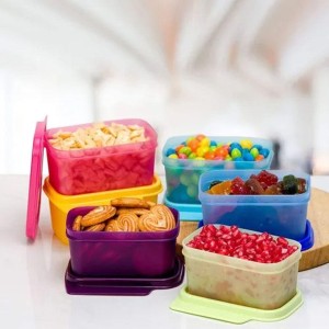 Plastic Food Tupperware Container, High stack in safe