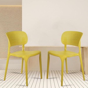 Plastic Restaurant Chairs, Multicolor, moulded