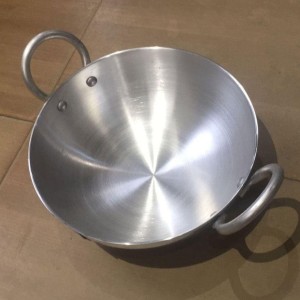 Polished Aluminium Kadai