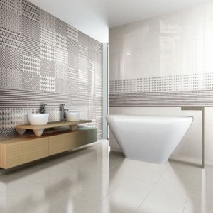 Polished Ceramic Bathroom Tile