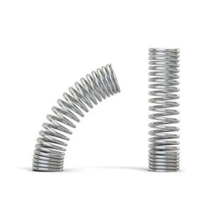 Polished Helical Coil Spring, Round, new condition