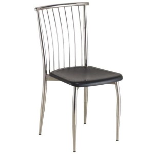 Polished Steel Dining Chair