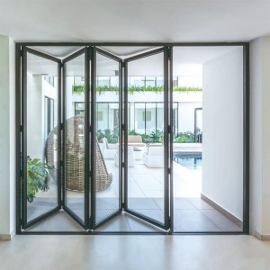 Polished Toughened Glass Doors, Aluminium  frame