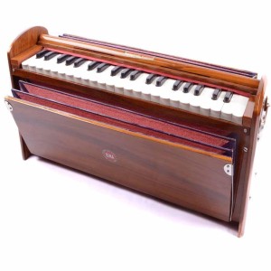 Portable Harmonium, Wooden material, brown color