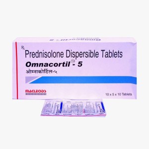 Prednisolone Dispersible Tablets 5 mg, Corticosteroid anti-inflammatory