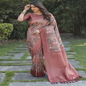 Printed Banarasi Saree