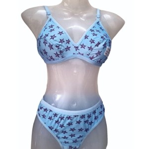 Printed Bra Panty Set