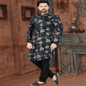 Printed Designer Sherwani