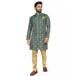 Printed Indowestern Suit