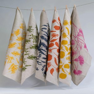 Printed Linen Towels