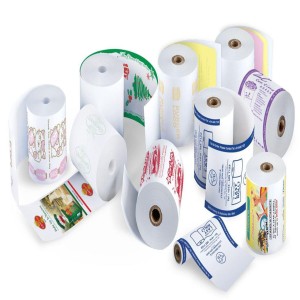 Printed Thermal Paper Ticket Roll, Multicolor