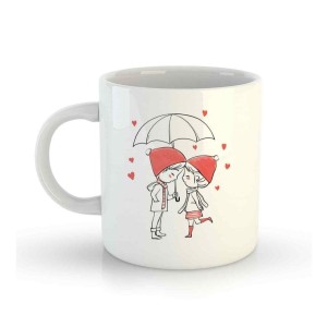 Printed White Coffee Mugs