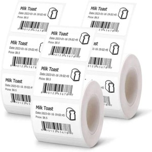 Product Label Barcode, Material Polyester, paper