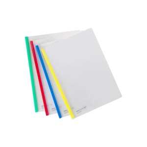 Pvc Slide Binder File Clips, Translucent back and front