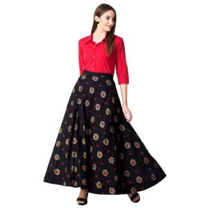 Rayon Long Skirt Top