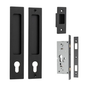 Rectangular Knob Lock Set, Anti cut hardened shackle