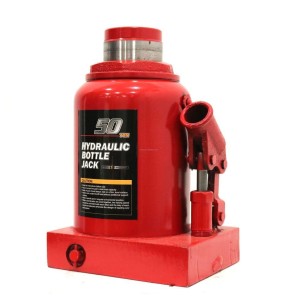 Red Adjustable Hydraulic Jack, Cast iron material