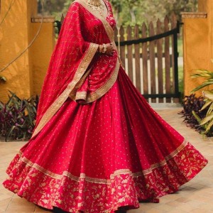 Red Bridal Lehenga