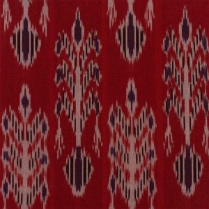 Red Designer Ikat Fabric