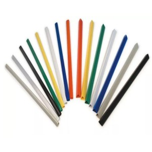 Red Plastic Slide Binder, Clear material for visibility