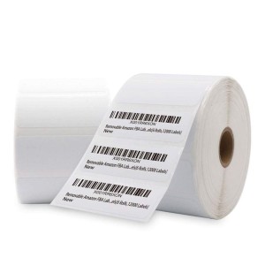 Removable Adhesive Barcode Label Roll, Easy peel-off