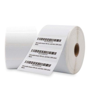 Removable Barcode Label Roll, Low-tack adhesive