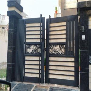 Residential Ms Grill Gate, Sliding style, Black colour