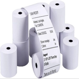 Restaurant Printer Thermal Paper, White, less than 80 gsm
