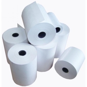 Roll White Telex Paper, Bright white, customizable size