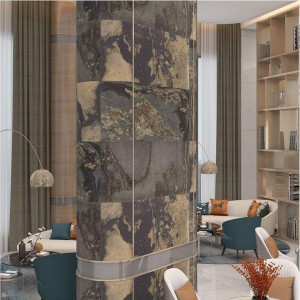 Rolling Stone Outdoor Wall Tiles, Deoil golden material