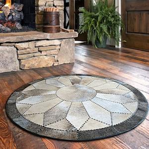 Round Leather Carpets